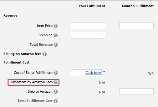 how to use amazon fba calculator