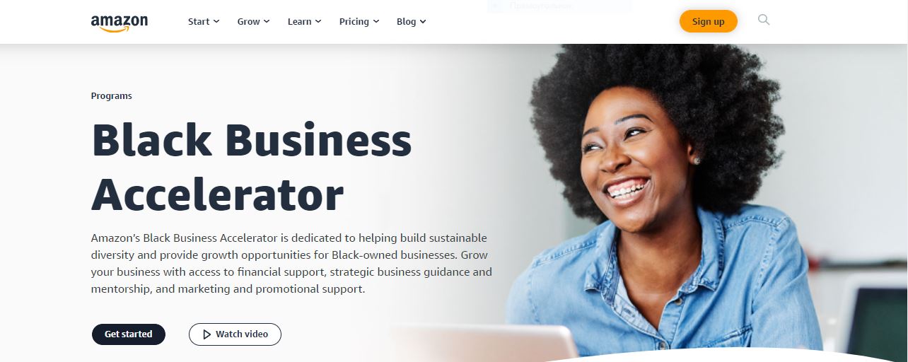 Black Business Accelerator page
