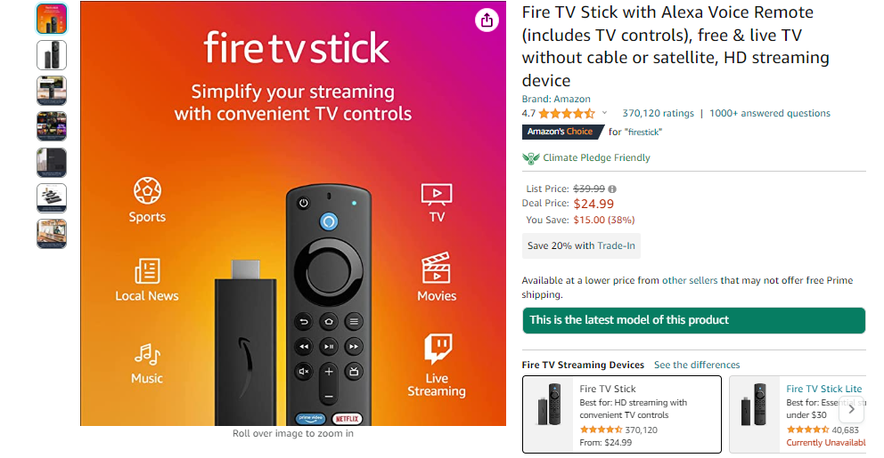 Prime Day 2022: The best deals on Fire TV sticks, all under