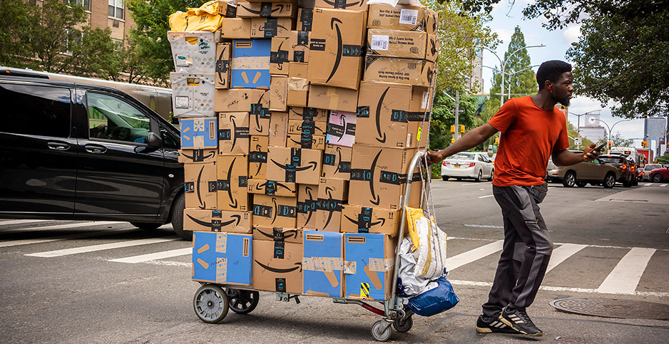 Peak season Amazon delivery