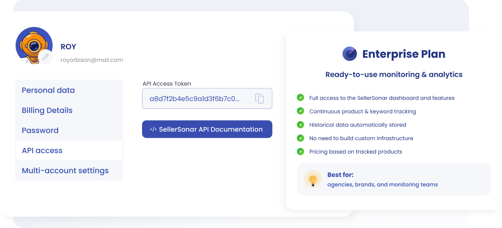 API Enterprise plan
