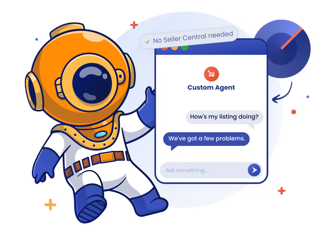 SellerSonar AI assistant turning Amazon listing changes into recommended actions