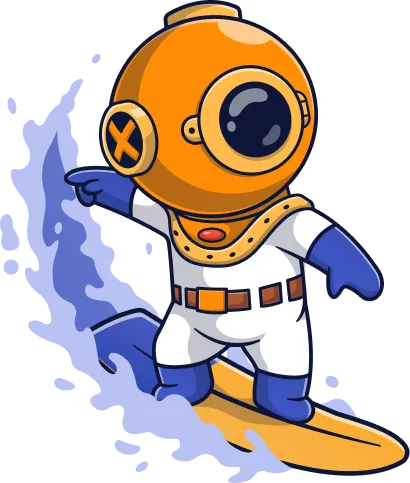 Diver image - hero illustration